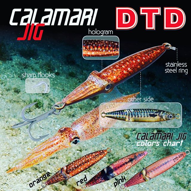 DTD Calamari Jig (Size: 20g, Color: Orange) [DTD50370/O] - €7.35 :  , Fishing Tackle Shop
