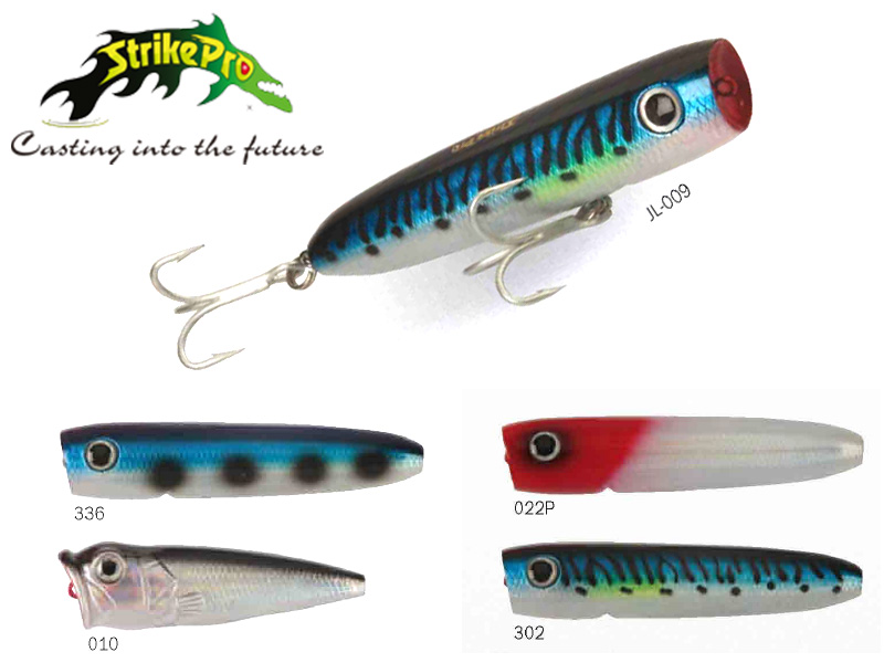 Strike Pro Cuban Popper (Model: JL-009, Color: 336, Body Length: 10cm,  Weight: 24gr, Hook-VMC: 9626 PS-1/0) [CARSA4700080-336] - €6.35 :  , Fishing Tackle Shop