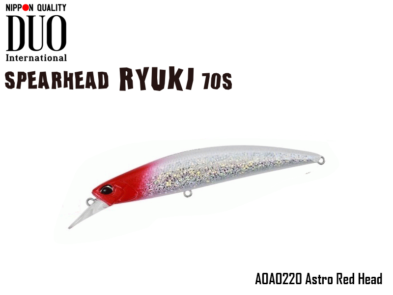 DUO Spearhead Ryuki 70S (Length: 70mm, Weight: 9gr, Color: AOA0220 Astro  Red Head) [DUOSPR70S-AOA0220] - €12.67 : , Fishing Tackle Shop