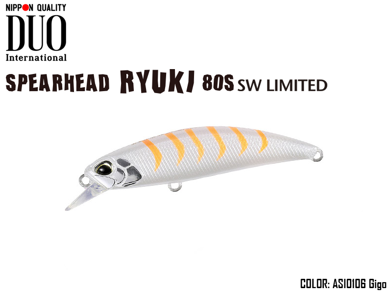 DUO Spearhead Ryuki 80S SW (Length: 80mm, Weight: 12gr Color: ASI0106 Gigo)  [DUOSPR80SW-ASI0106] - €15.73 : , Fishing Tackle Shop
