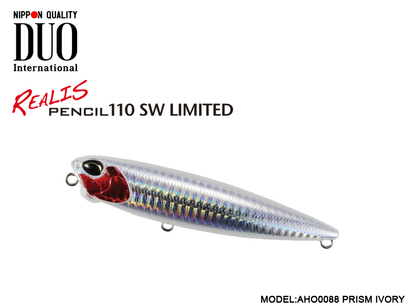 Duo Realis Pencil 110 SW Limited (Length: 110mm, Weight: 20.5gr, Color:  AHO0088 Prism Ivory) [DUORPEN110-AHA0088] - €15.73 : ,  Fishing Tackle Shop
