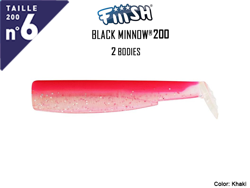 FIIISH Black Minnow 200 Bodies - 2 Bodies Pack ( Color: Fluo Pink, Pack: 2pcs)