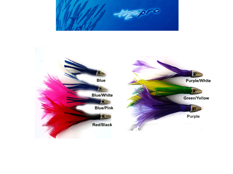 H2OPro Japanese Featherhead (Size: 6", Color: Blue/Pink)