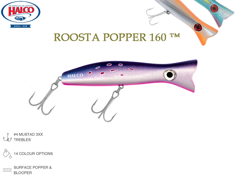 Halco Roosta Popper 160 (Length: 160mm, Weight: 75gr, Color: H93)