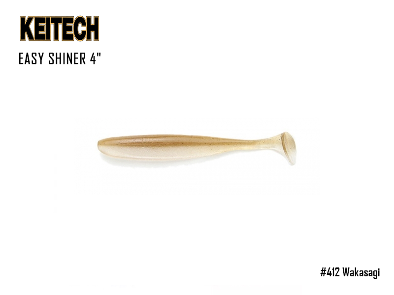 Keitech Easy Shiner 4 (Length: 4, Pack: 7pcs, Color: #412 Wakasagi)  [KEIT412] - €5.95 : , Fishing Tackle Shop