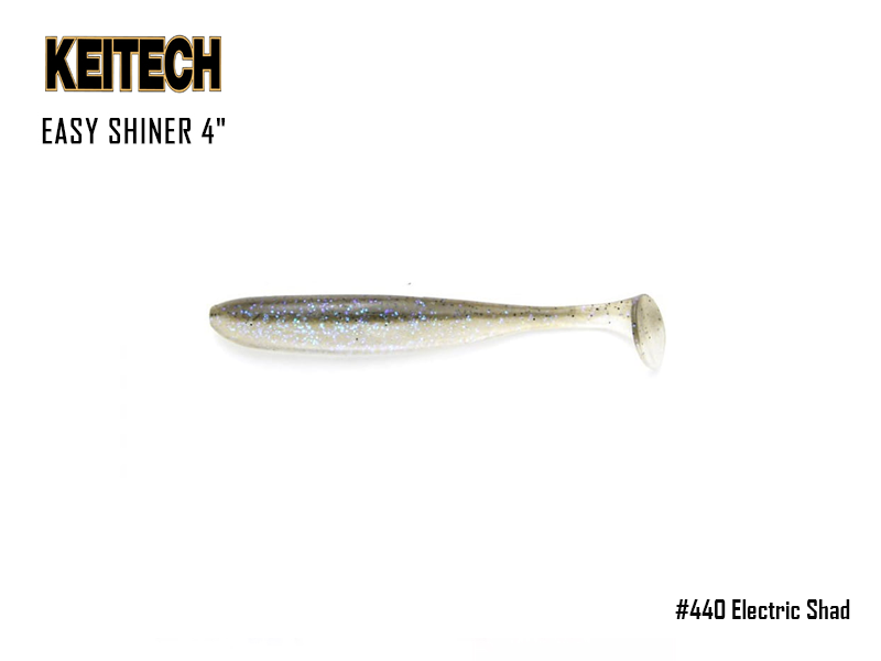 Keitech Easy Shiner 4 (Length: 4, Pack: 7pcs, Color: #440 Electric