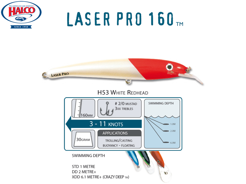 Halco Laser Pro 160 XDD (160mm, 30gr, Color: H53) [HALC1188