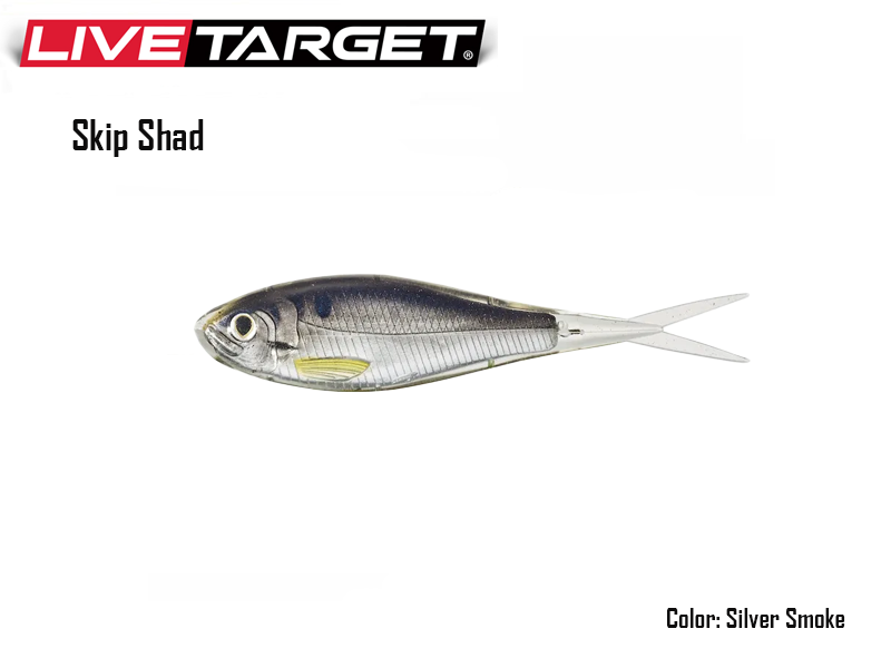 Live Target Hollow Body Shiner (Size: 90mm, Color: Silver Smoke