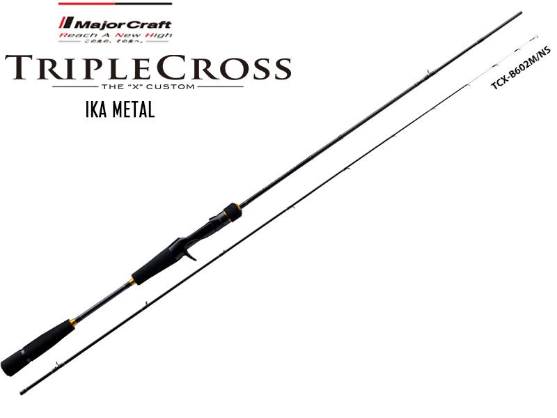 Major Craft Tripple Cross Ika Metal Bait TCX-B662H/NS (Length: 2.01mt, Lure: 40-120gr)