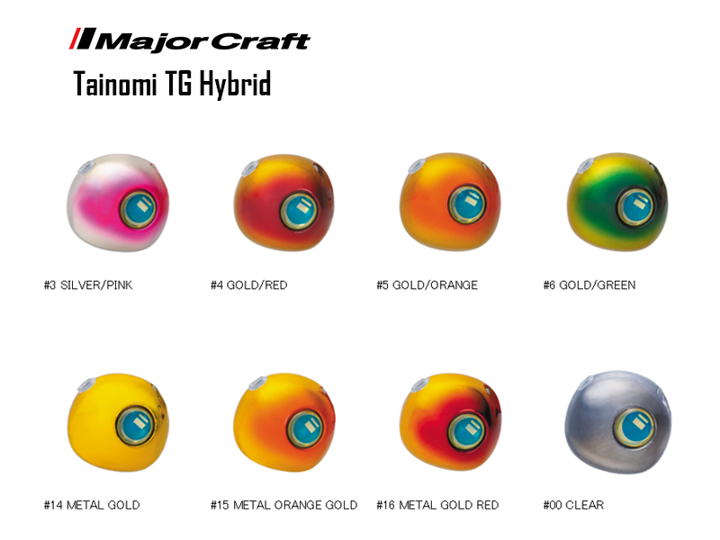 Major Craft Tainomi TG Hybrid Head (Weight: 80gr, Colour: #04 Gold/Red)