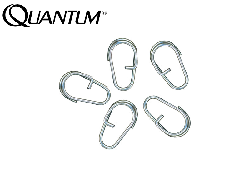 Quantum Oval Easyfix Snap Ring (Size: 1/0, 5pcs) [QUAN6110001] - €1.56 :  , Fishing Tackle Shop