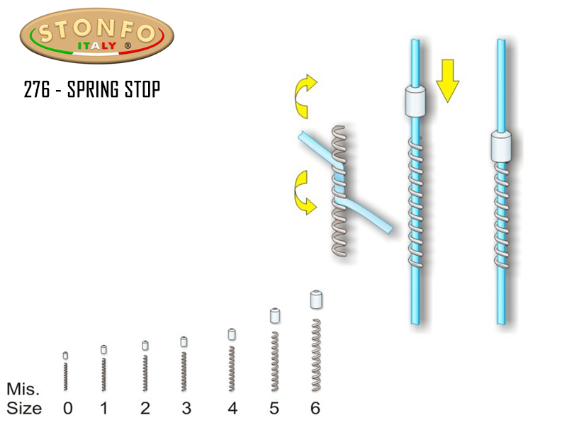 Stonfo 276 - Spring Stop (Size: 04, Line Diameter: 0.60-0.70mm)  [STON276:11310] - €2.36 : , Fishing Tackle Shop