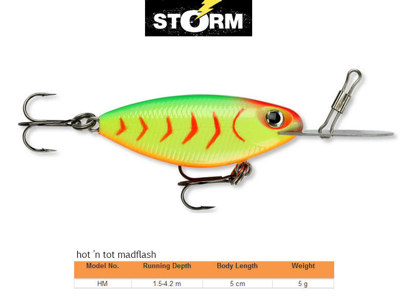 Storm Hot ´N Tot Madflash (Model: HM, Length: 5cm, Weight: 5g, Colour: 552)