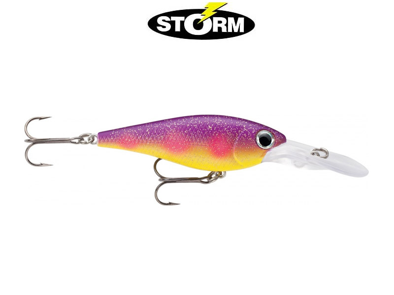 Storm Smash Shad Lures (Size: 5cm, Weight: 5g, Color: Blueberry Glitter)