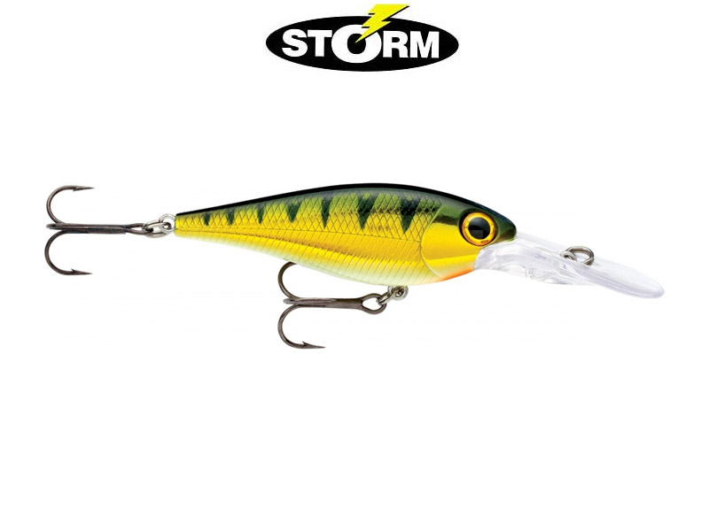 Storm Smash Shad Lures (Size: 5cm, Weight: 5g, Color: Chrome Yellow Perch)
