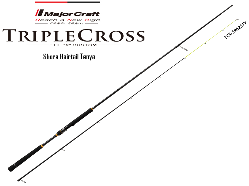 Major Craft Tripple Cross Shore Hairtail Tenya Spinning Model TCX-962STY (Length: 2.93mt, Lure: 3-30gr)
