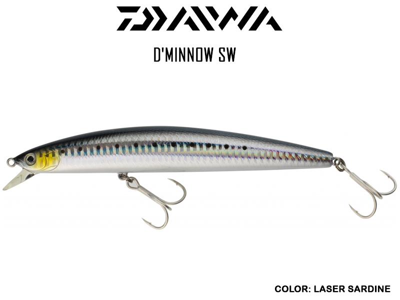 Daiwa D' Minnow SW (Length: 15cm, Weight: 31.5gr, Color: Laser Sardine)