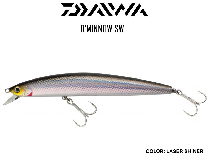Daiwa D' Minnow SW (Length: 15cm, Weight: 31.5gr, Color: Laser Shiner)