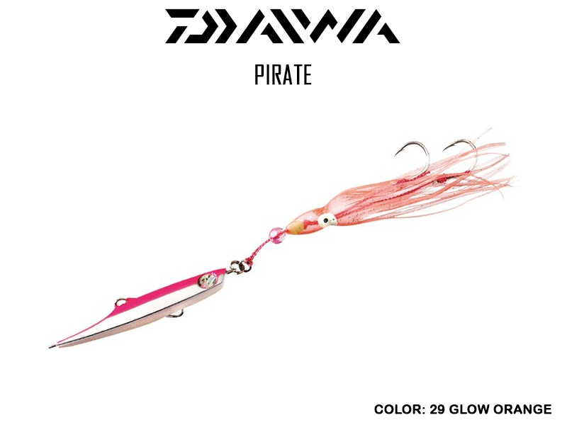 Daiwa Inchiku Pirate ( Weight: 150gr, Color: 29 Glow Orange)