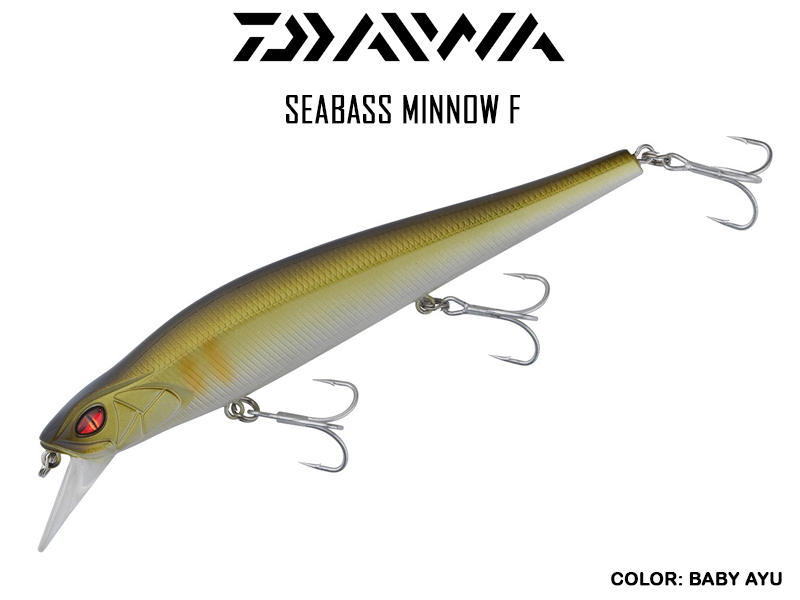 Daiwa Seabass Minnow F (Length: 12cm, Weight: 19.5gr, Color: Baby Ayu)