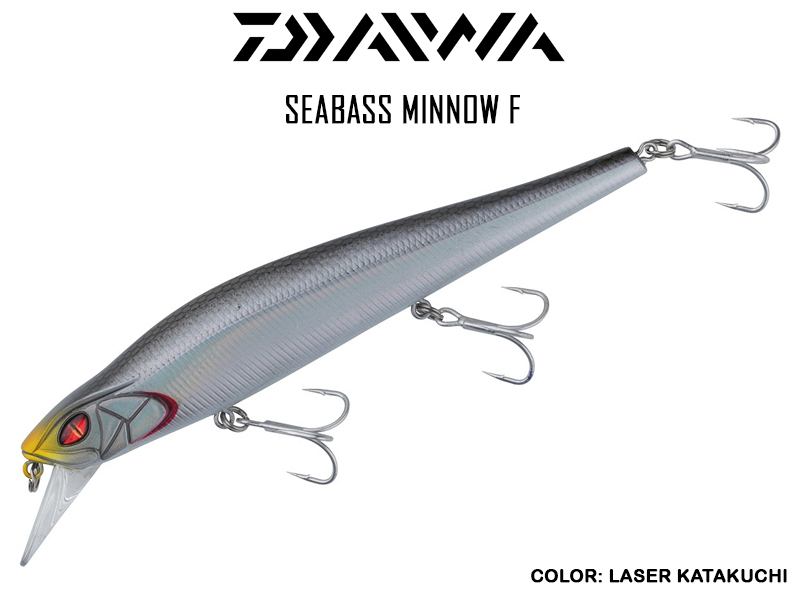 Daiwa Seabass Minnow F (Length: 12cm, Weight: 19.5gr, Color: Laser Katakuchi)