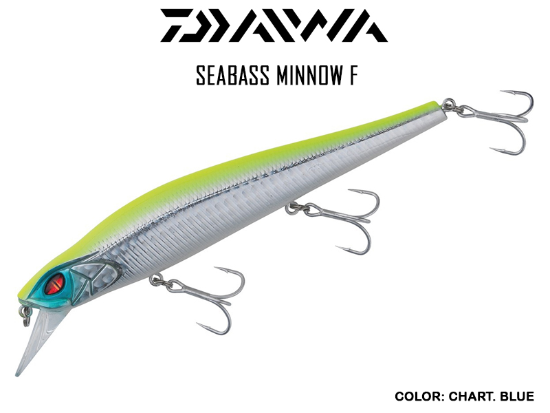 Daiwa Seabass Minnow F (Length: 12cm, Weight: 19.5gr, Color: Chart. Blue)