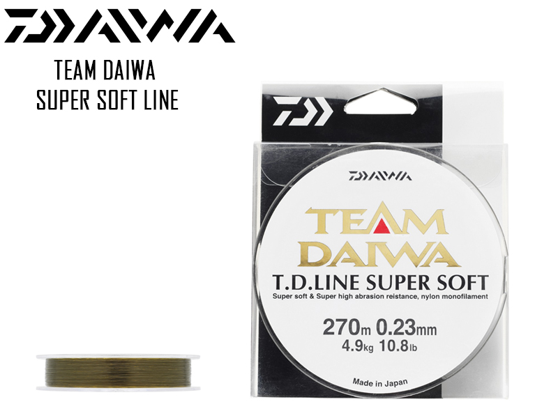 Daiwa Team Daiwa Super Soft Line (Length: 270mt, Diameter: 0.33mm, Color: Green mousse)