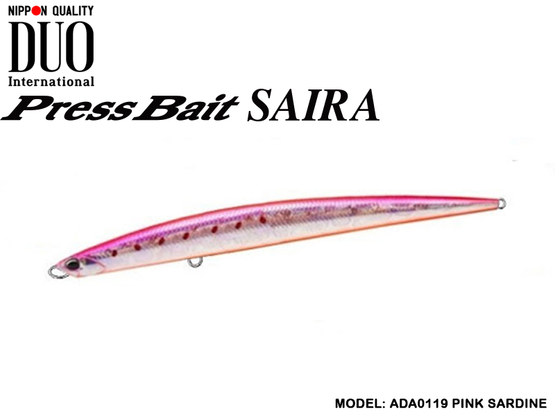 DUO Press Bait Saira (Length: 175mm, Weight: 50gr, Color: ADA0119 Pink  Sardine) [DUOPBS-50/ADA0119] - €21.21 : , Fishing Tackle Shop
