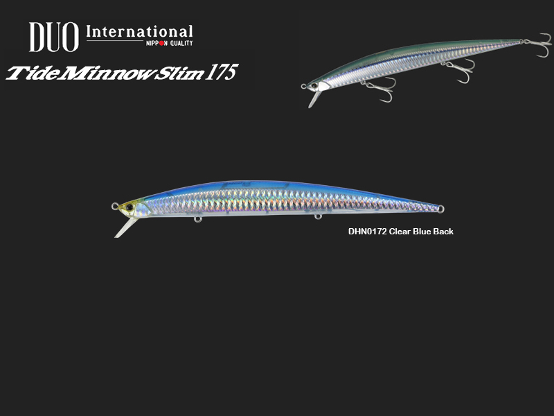 Duo Tide Minnow Slim 175 Lures Length 175mm Weight 27g Color Dhn0172 Clear Blue Back Duotms175 Dhn0172 21 41 Tackle4all Com Fishing Tackle Shop
