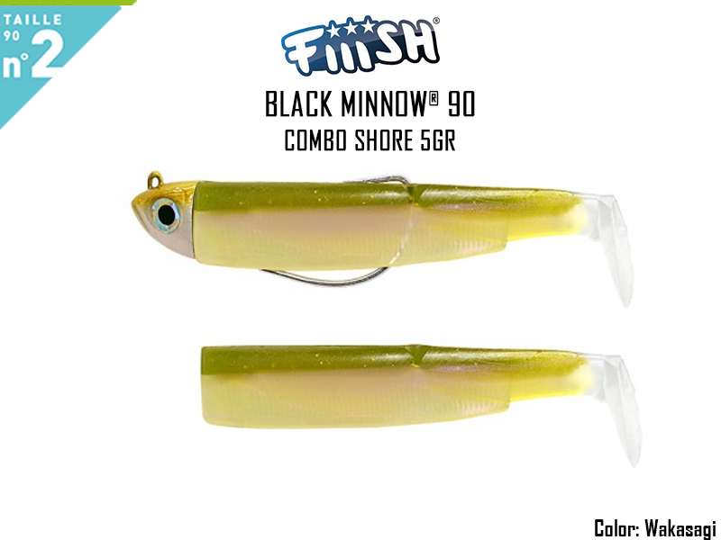 FIIISH Black Minnow 90 - Combo Shore (Weight: 5gr, Color: Wakasagi +  Wakasagi Body ) [FIIISHBM1389] - €8.87 : , Fishing Tackle Shop