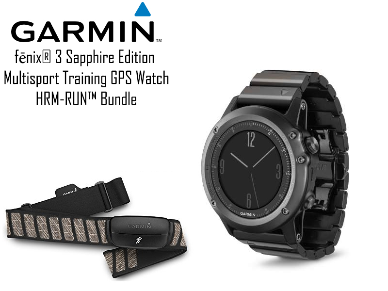 Garmin fēnix® Sapphire Edition Multisport GPS Watch HRM-RUN™ Bundle [GARM010-01338-262] - €523.59 : Tackle4all.com, Fishing Tackle