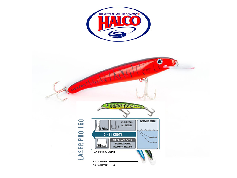 Halco Laser Pro 160 DD (160mm, 30gr, Color: H54) [HALC7081] - €11.55 :  , Fishing Tackle Shop