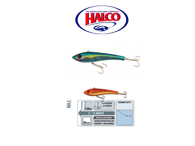 Halco Max 130 (130mm, 80gr, Color: H73) [HALC1710] - €9.77 :  , Fishing Tackle Shop