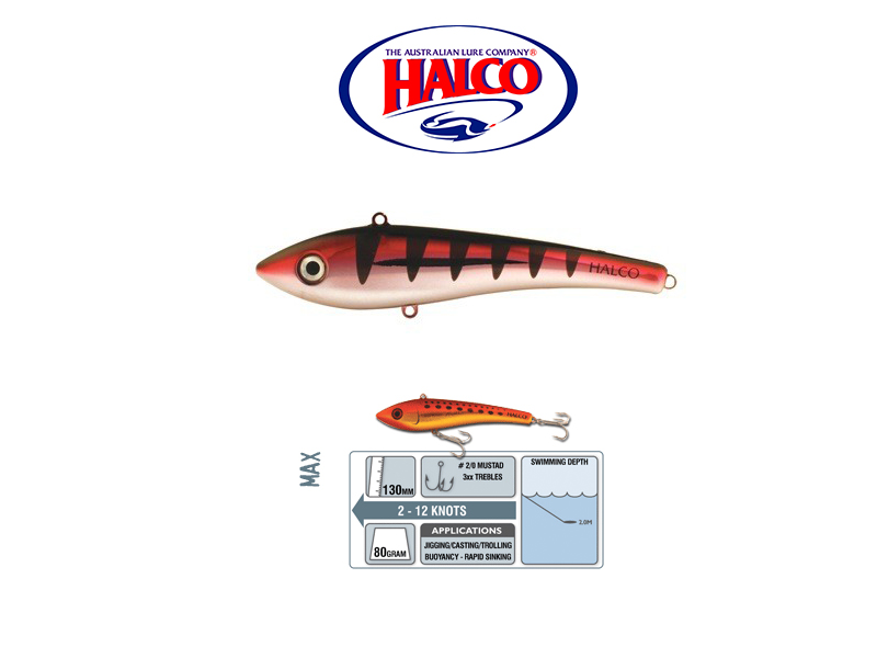 Halco Max 130 (130mm, 80gr, Color: R15) [HALC1215] - €9.77 :  , Fishing Tackle Shop
