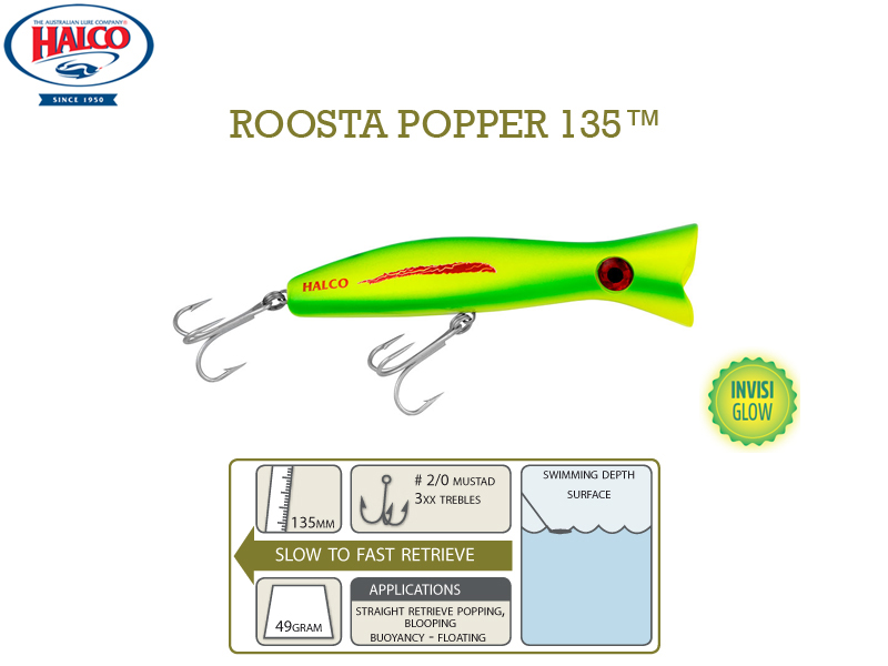 Halco Roosta Popper 135 (135mm, 49gr, Color: H89) [HALC1989