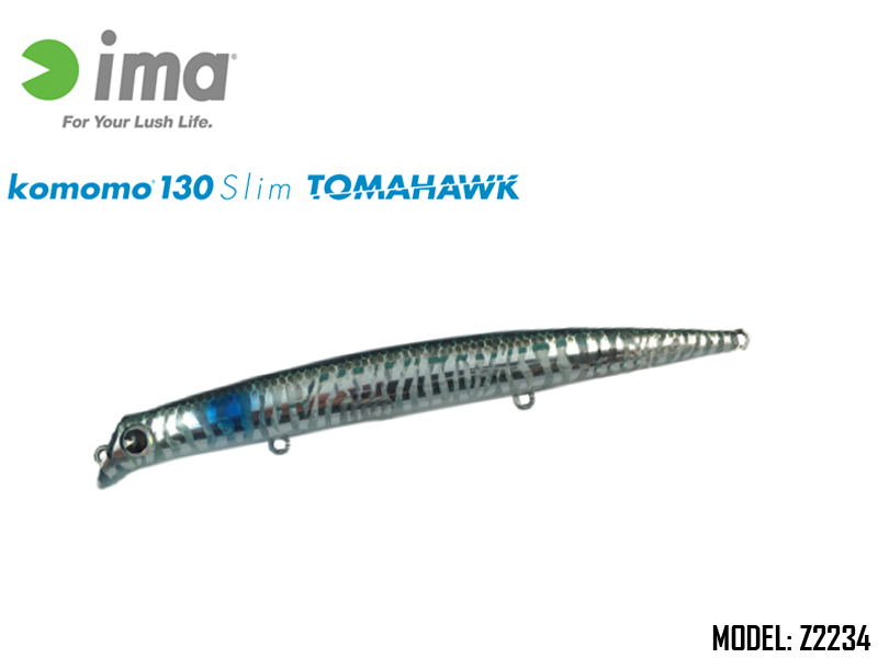 IMA Komomo 130 Slim Tomahawk (Length:130mm, Weight:13.5gr, Color: Z2234)  [IMAKS130T-Z2234] - €21.68 : , Fishing Tackle Shop