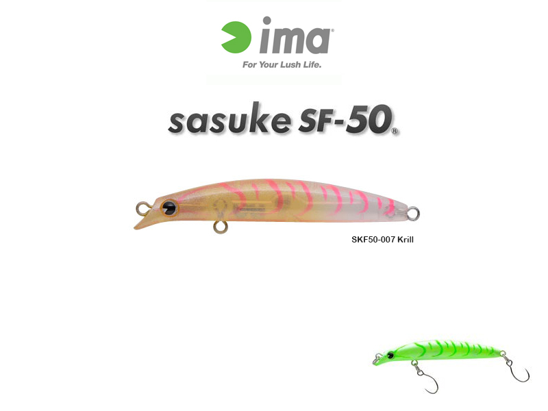 9520 Ima Sasuke Shad 75 mm Floating Lure 007 