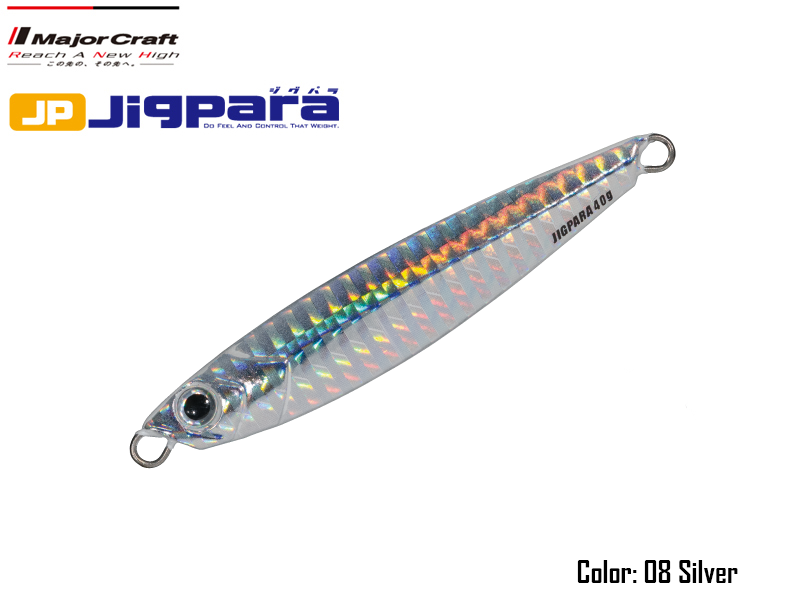 Major Craft Jigpara Short (Color:#08 Silver, Weight: 20gr)