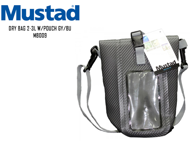 Mustad Dry Bag 2-3L W/Pouch GY/BU MB009 [MUSTMB009] - €10.35