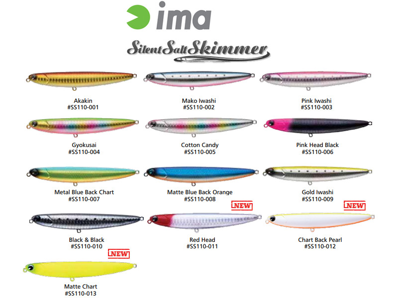 Ima Lures Skimmer Topwater Walking Stickbait 110mm - Choose Color