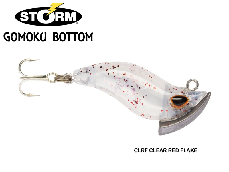 Storm Gomoku Bottom GBT30S (Length: 3cm, Weight: 2.5gr, Color: CLRF Clear Red Flake)