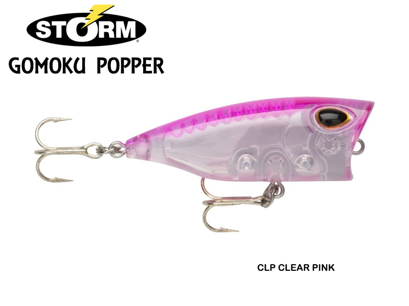 Storm Gomoku Popper GPO40F (Length: 4cm, Weight: 3gr, Color: CLP Clear Pink)
