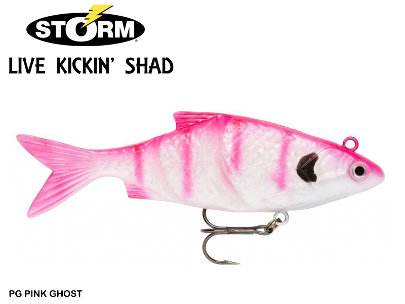 Storm Live Kickin' Shad LKSD03 (Length: 8cm, Weight: 7gr, Color: PG Pink Ghost)
