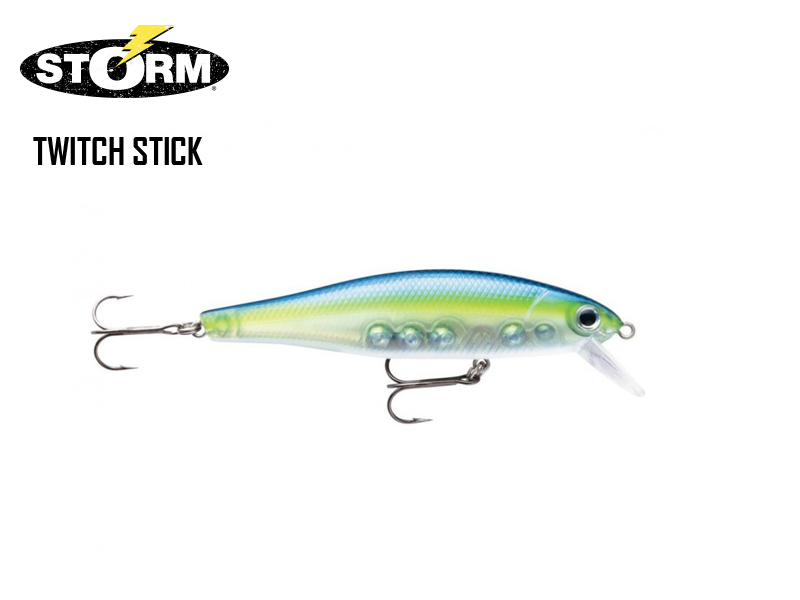 Storm Twitch Stick (Size: 8cm, Weight: 9g, Color: Ghost Hot Blue )
