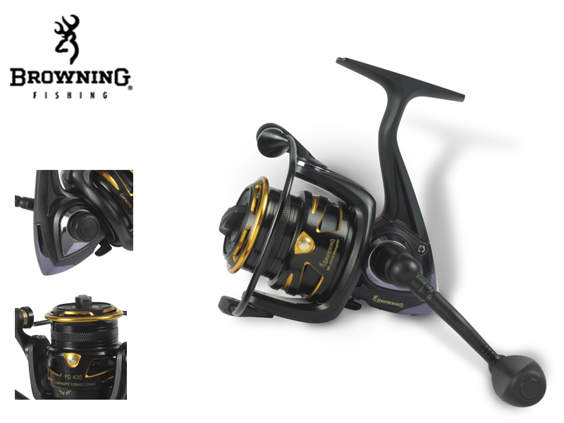 Browning Black Magic® FD 420(m / mm: 155 / 0,16, Gear Ratio: 5,1:1, Retrieve: 59 cm, BB: 4, Drag F.: 4,5 kg / 10 lbs, W: 260g)