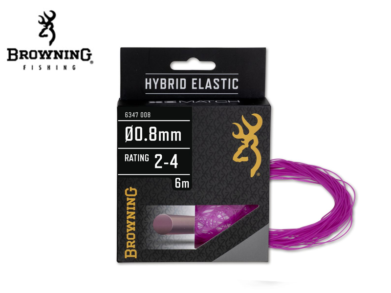 Browning Hybrid Elastic (Pink, 0.80mm, Length: 6m)