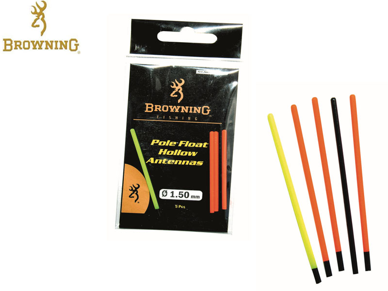Browning Pole floats with hollow tips (Length: 55mm, ⌀: 1.5mm, 5pcs)