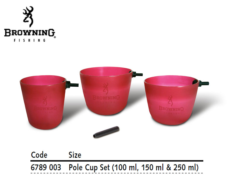 Browning Pole Cups (100 ml, 150 ml & 250 mll)