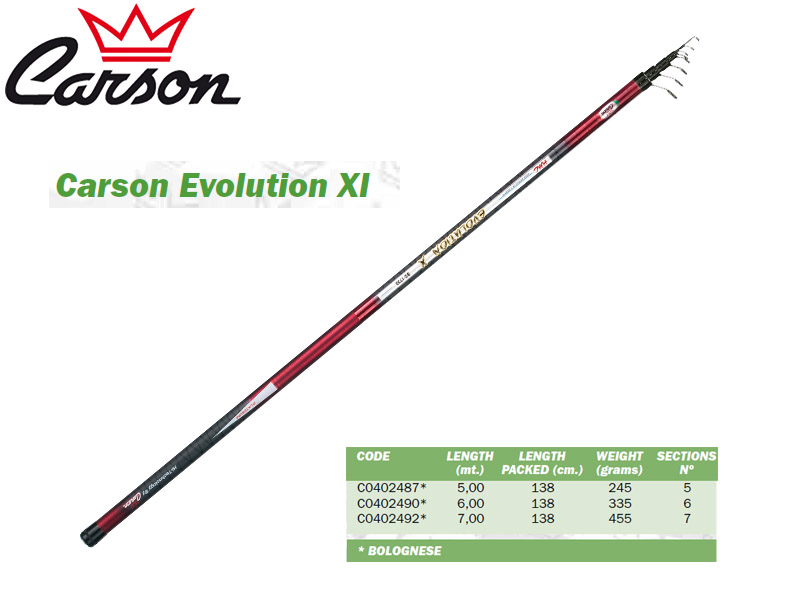 Carson Evolution XI Bolognese (7.00m, Weight: 455gr)