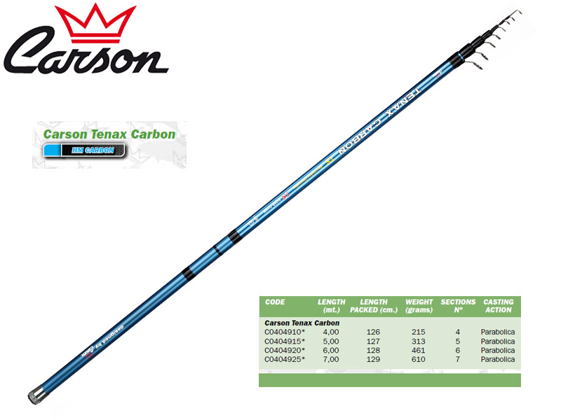 Carson Tenax Carbon Bolognese (4.00m, Weight: 215gr)